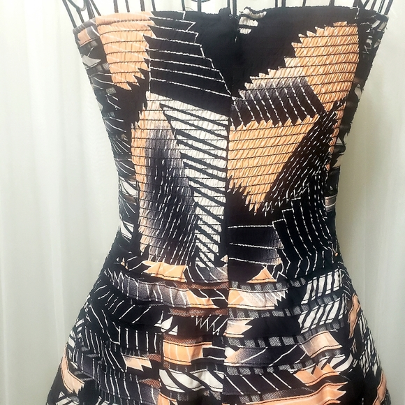 Parker Sz XS NWT Molly Strapless Geo Mini-Dress - Picture 7 of 15